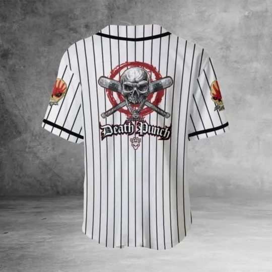 Hot "Five-Finger-Death-Punch" Rock Band Baseball Jersey