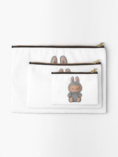 hehe labubu Zipper Pouch, Cute Bags Gift, Gift for Fan