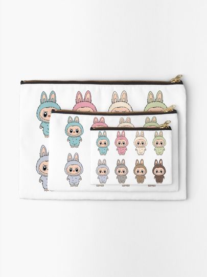 Labubu Character Zipper Pouch, Cute Bags Gift, Gift for Fan