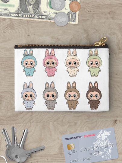 Labubu Character Zipper Pouch, Cute Bags Gift, Gift for Fan