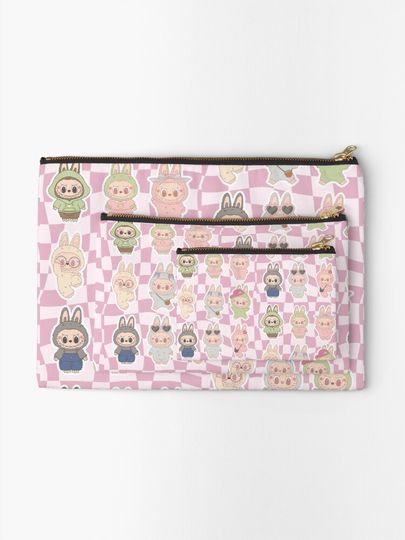 Labubu Party Zipper Pouch, Cute Bags Gift, Gift for Fan