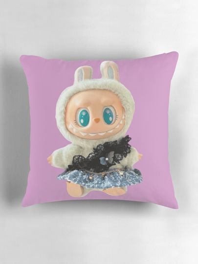 Cute Labubu Doll Pillow, Cute Labubu Pillows Gift, Gift for Fan
