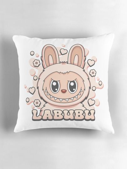 Labubu Soymilk Pillow, Cute Labubu Pillows Gift, Gift for Fan