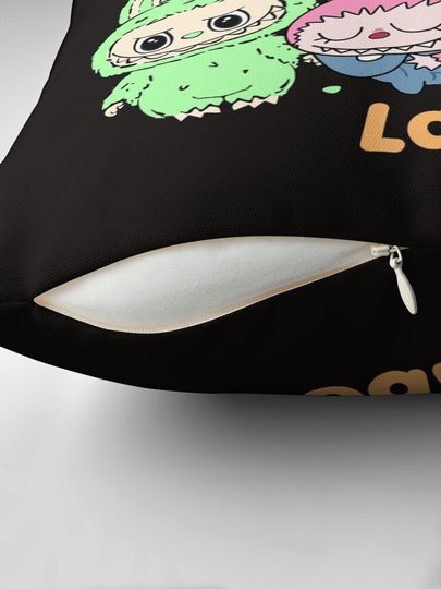 Labubu Lovers T Shirt Pillow, Cute Labubu Pillows Gift, Gift for Fan