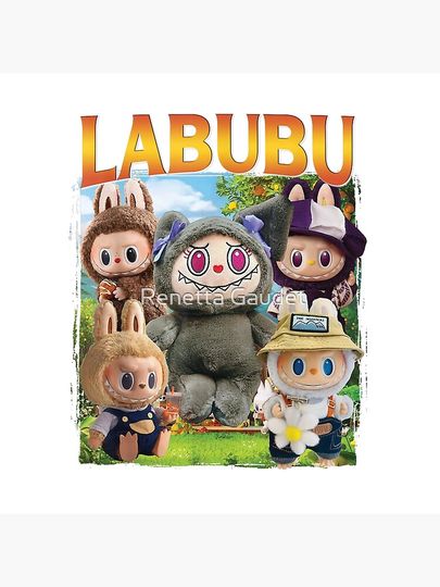 Meme Vintage Labubu The Monsters Funny Labubu Cute Pillow