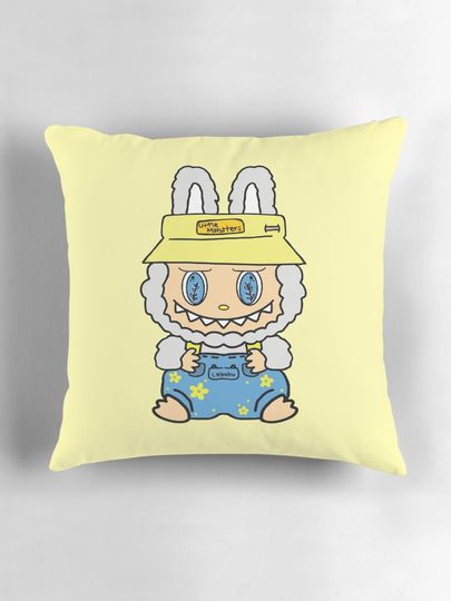 Cute Labubu Pillow, Cute Labubu Pillows Gift, Gift for Fan