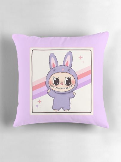 Cute Labubu Pillow, Cute Labubu Pillows Gift, Gift for Fan