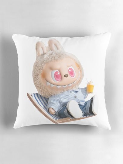 Labubu Cute - "The Monsters” Vinyl Toy Style Pillow