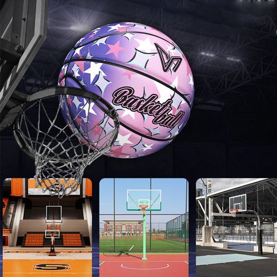 Gradient Rubber Basketball, Gift For Birthday, Back to School, Christmas