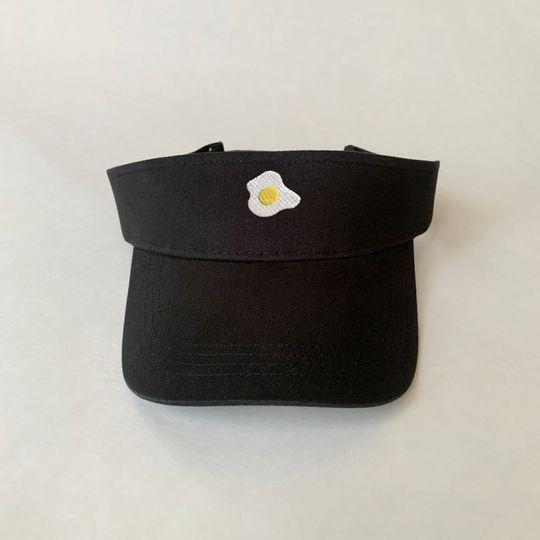 Fried Egg Embroidered Visor Cotton Visor