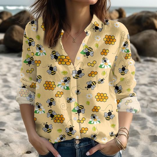 Bee Lool Shirt for Women, Women's Blouses