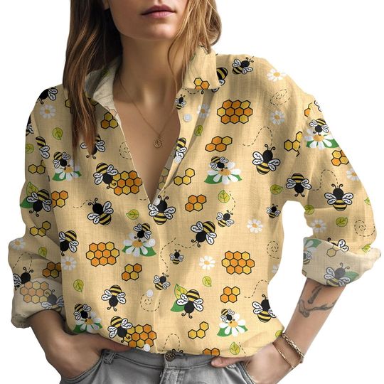 Bee Lool Shirt for Women, Women's Blouses
