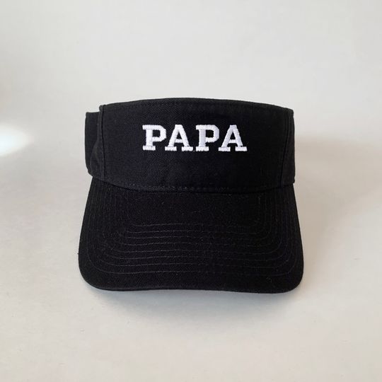 PAPA embroidered Visor Summer Cap
