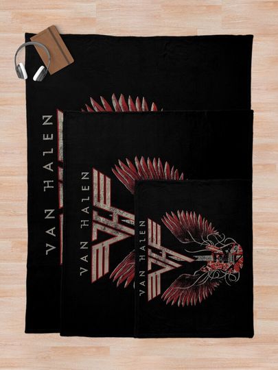 Vintage Hard Rock Band - Classic Tour 2024 Throw Blanket