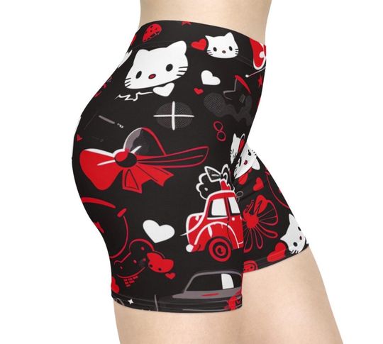 Kawaii Kitty Biker Shorts