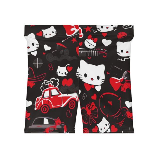 Kawaii Kitty Biker Shorts