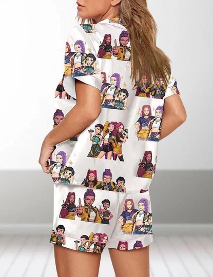 Kpop Huntrix Pajamas Set, Kpop Demon Hunters Women Pajama