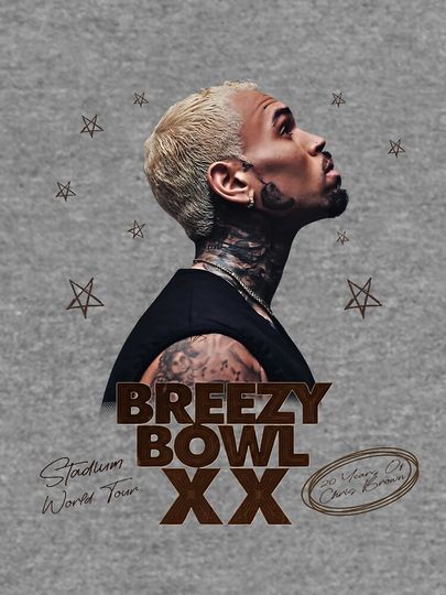 Chris brown tour Lightweight Sweatshirt