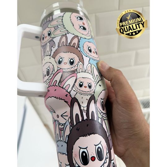 Labubu 40oz Tumbler - High Quality Portable Car Mug