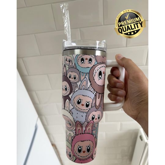 Labubu 40oz Tumbler - High Quality Portable Car Mug