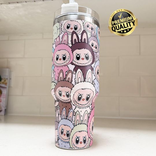 Labubu 40oz Tumbler - High Quality Portable Car Mug