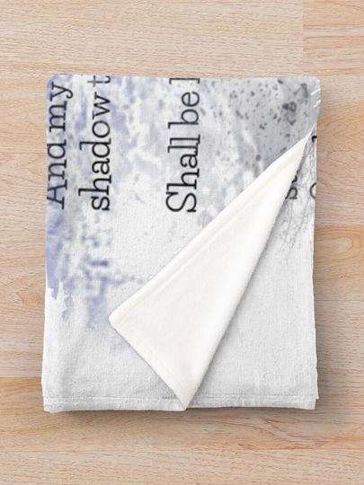 Edgar Allan Poe Poem The Raven Abstract Art Throw Blanket