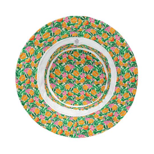 Sunshine Citrus Bucket Hat, Gift for Her, Gift for Him