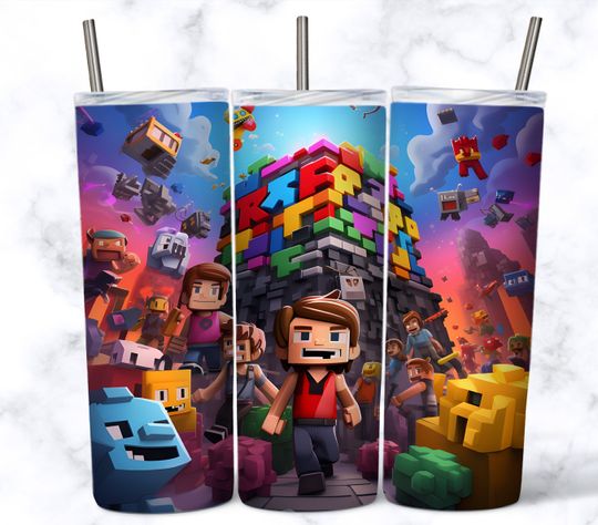 Roblox Skinny Tumbler Sublimation Design | Tumbler Wrap Design
