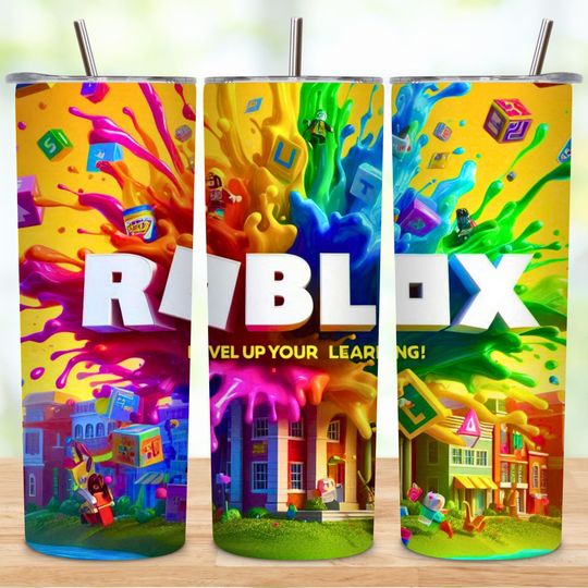 Watercolor Game Roblox Tumbler Wrap, Digital Design