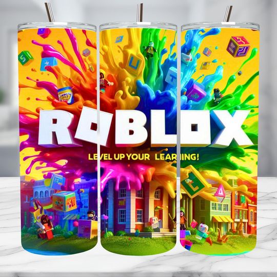 Watercolor Game Roblox Tumbler Wrap, Digital Design