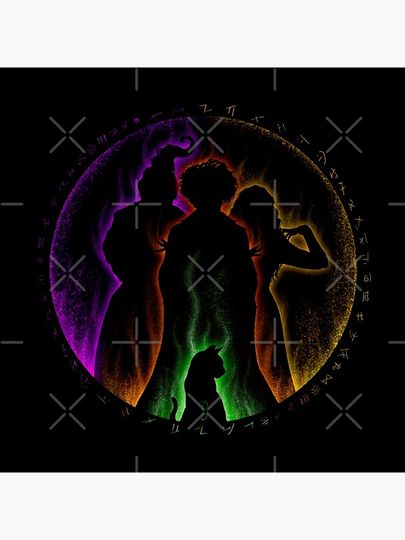 Hocus Pocus Sanderson Sisters and Binx Pillow
