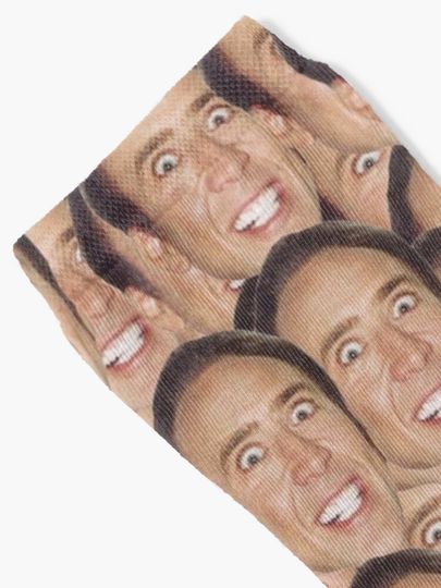 Nicolas Cage Meme Socks
