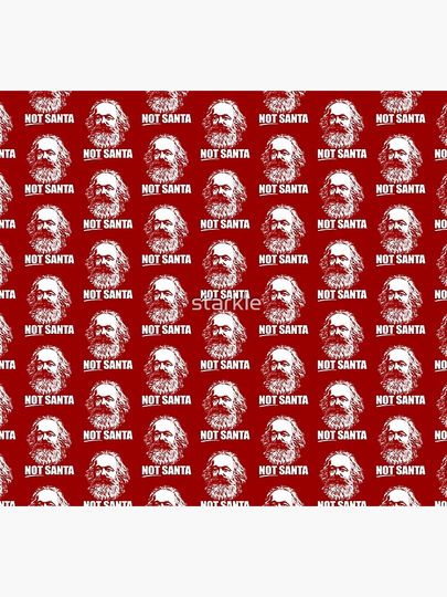 NOT SANTA! Karl Marx Funny Marxist Christmas Communist Meme  Socks