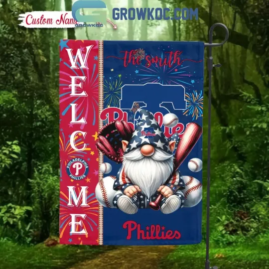 Personalized Philadelphia Baseball Team Phillies Garden Flag