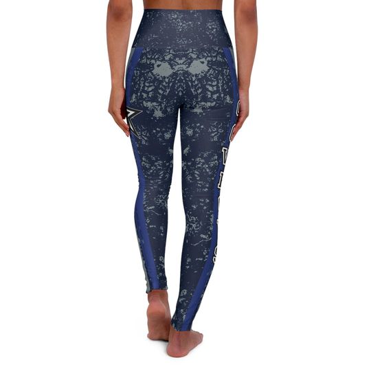 Cowboys High Waisted Yoga Leggings