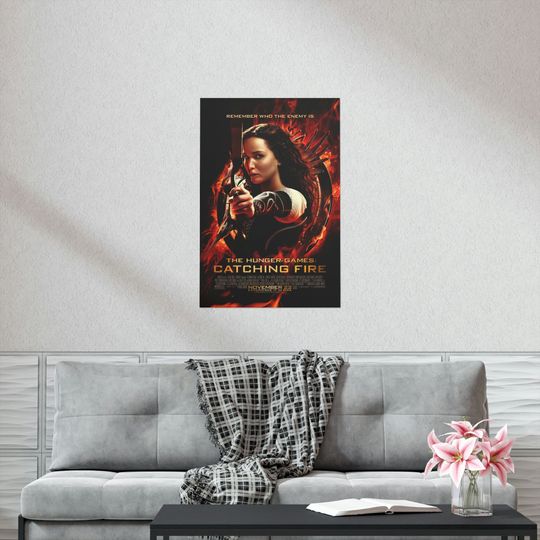 The Hunger Games Catching Fire Poster / Premium Matte vertical poster