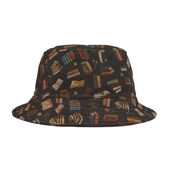 Books Bucket Hat, Reading Lover Durable Polyester Summer Hat