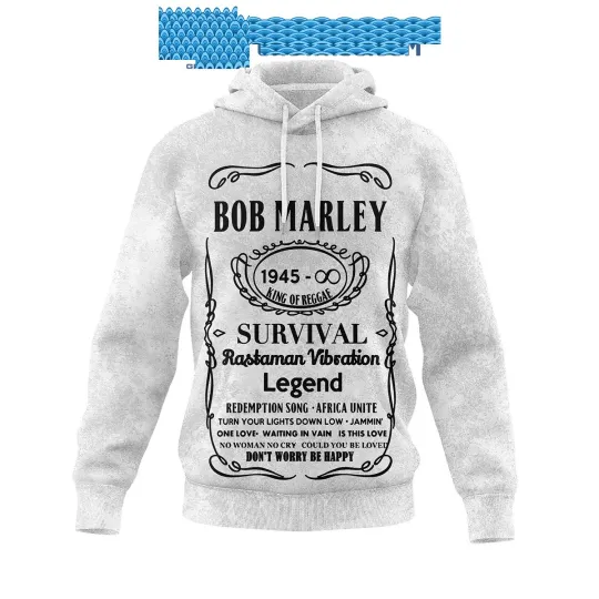 Bob Marley Survival Rastaman Vibration Legend Hoodie