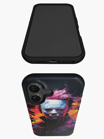 Michael Myers Neon Art iPhone Case