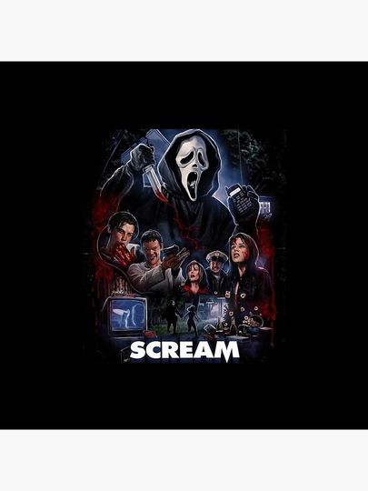Scream horror movie Pillow