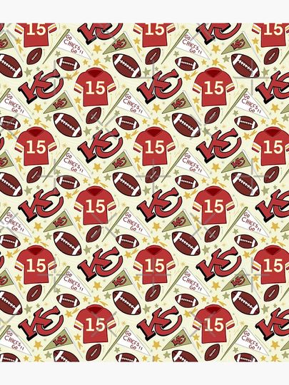 Patrick Mahomes chiefs pattern (light gold)  Backpack