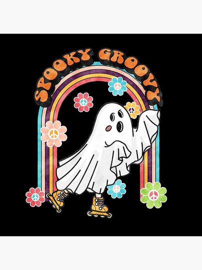 Spooky Groovy Halloween Sublimation Pillow