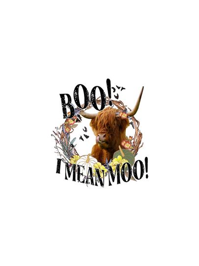 Highland Cow Boo Halloween Moo iPhone Case