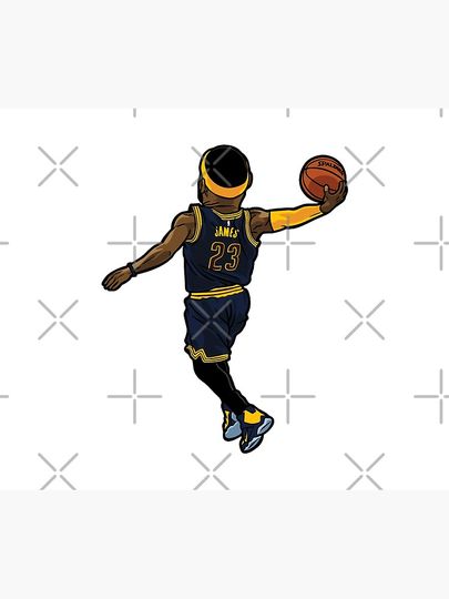 LeBron James 23 Posterized Dunk Throw Blanket, Gift for Fan