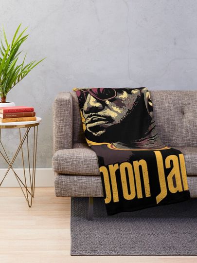 LeBron James Throw Blanket, Gift for Fan