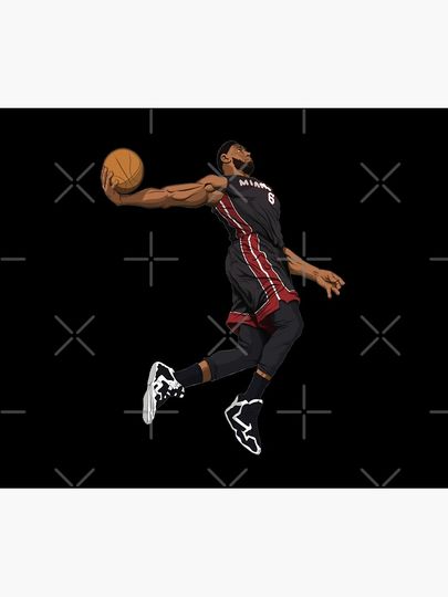 LeBron James - King of Basketball Throw Blanket, Gift for Fan
