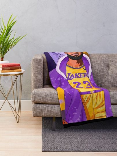 LeBron James Throw Blanket, Gift for Fan