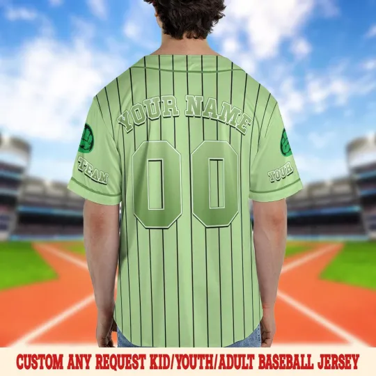 Personalized Bruce Hulk Superhero Character Hulk Love Baseball Jersey Shirt