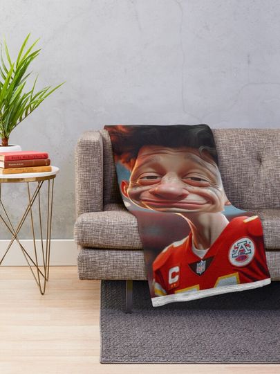 Patrick Mahomes  Throw Blanket, Gift for Fan