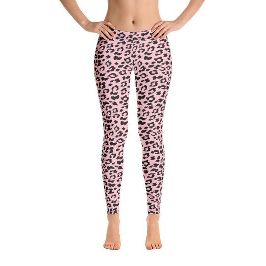 Leopard Print Leggings, Sports Yoga Leggings